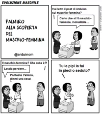 Maschio Femmina al lavoro - tibicon