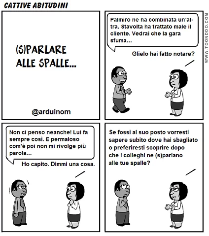 Parlare alle spalle