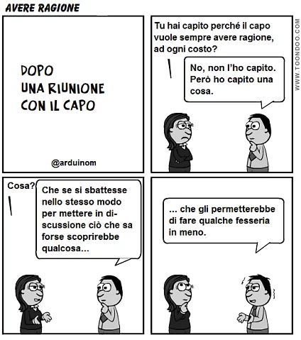 avere ragione